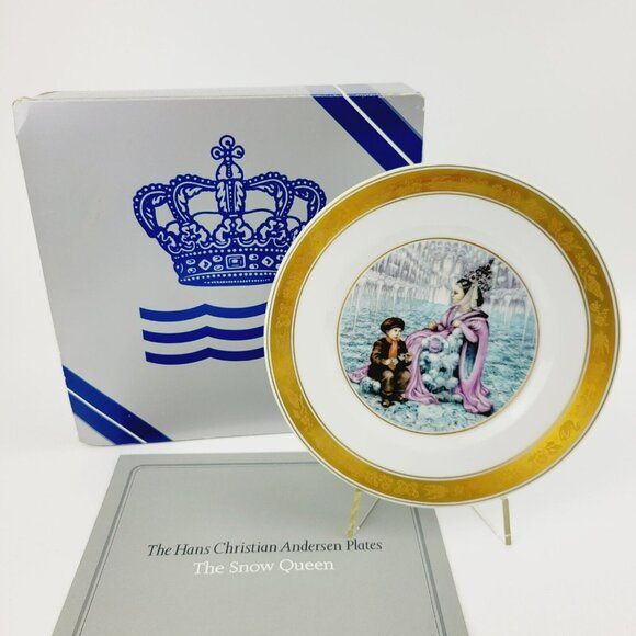 Royal Copenhagen Other - Royal Copenhagen The Snow Queen Hans Christian Andersen Fairy Tale Story Plate